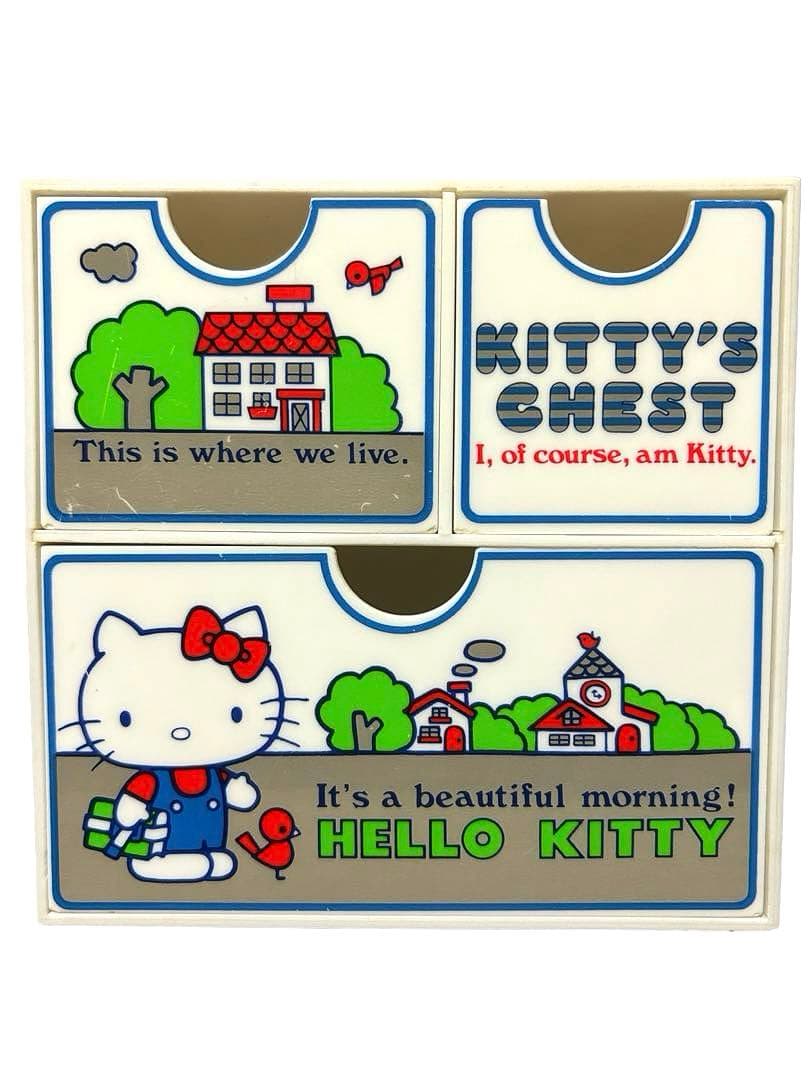 サンリオ ハローキティ 昭和レトロ 1976年製 ミニチェスト 希少