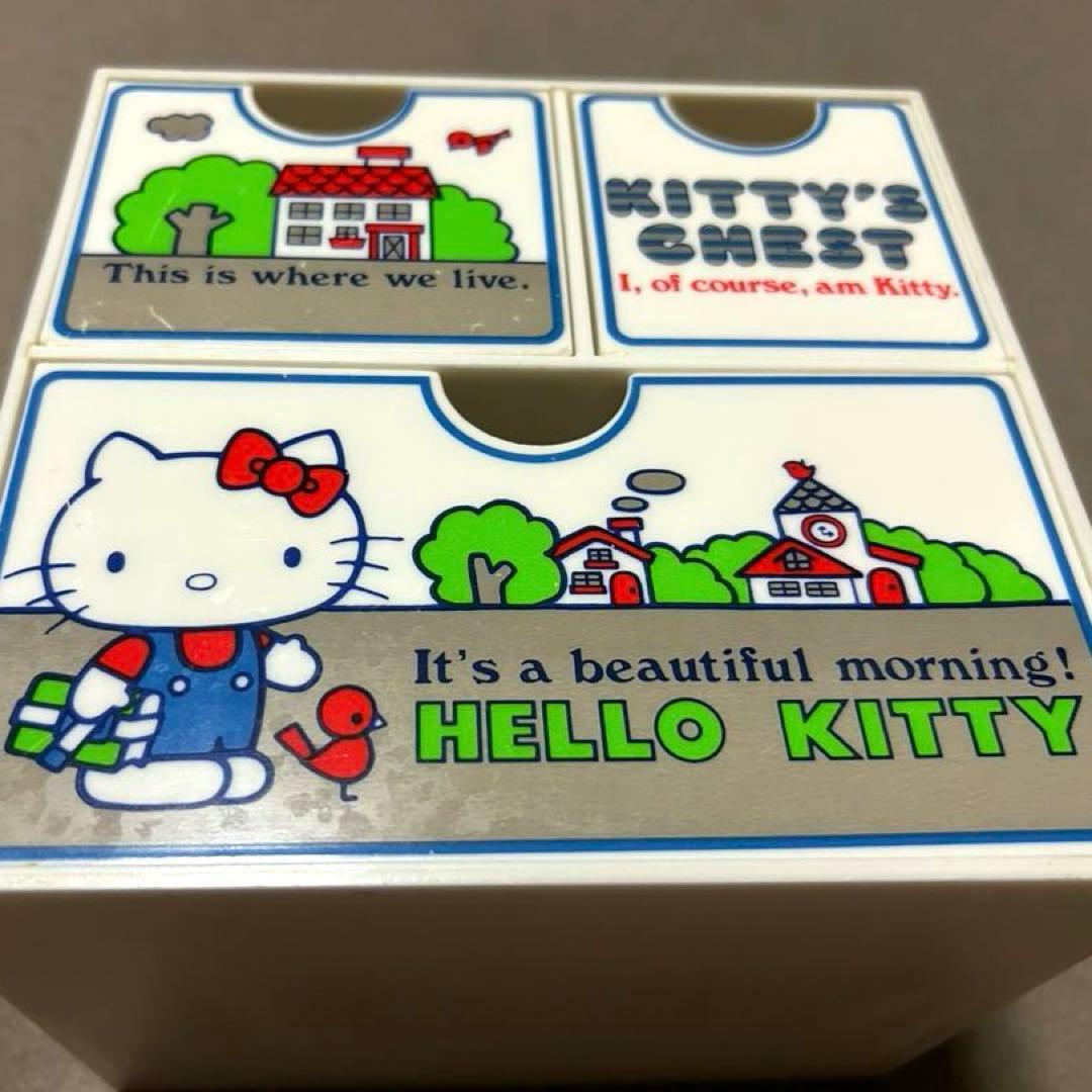 サンリオ ハローキティ 昭和レトロ 1976年製 ミニチェスト 希少