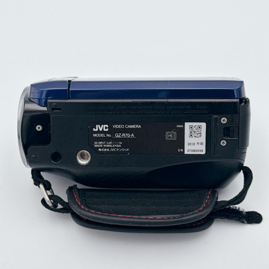 【概ね美品】JVC Everio GZ-R70-A 防水 ビデオカメラ ブルー