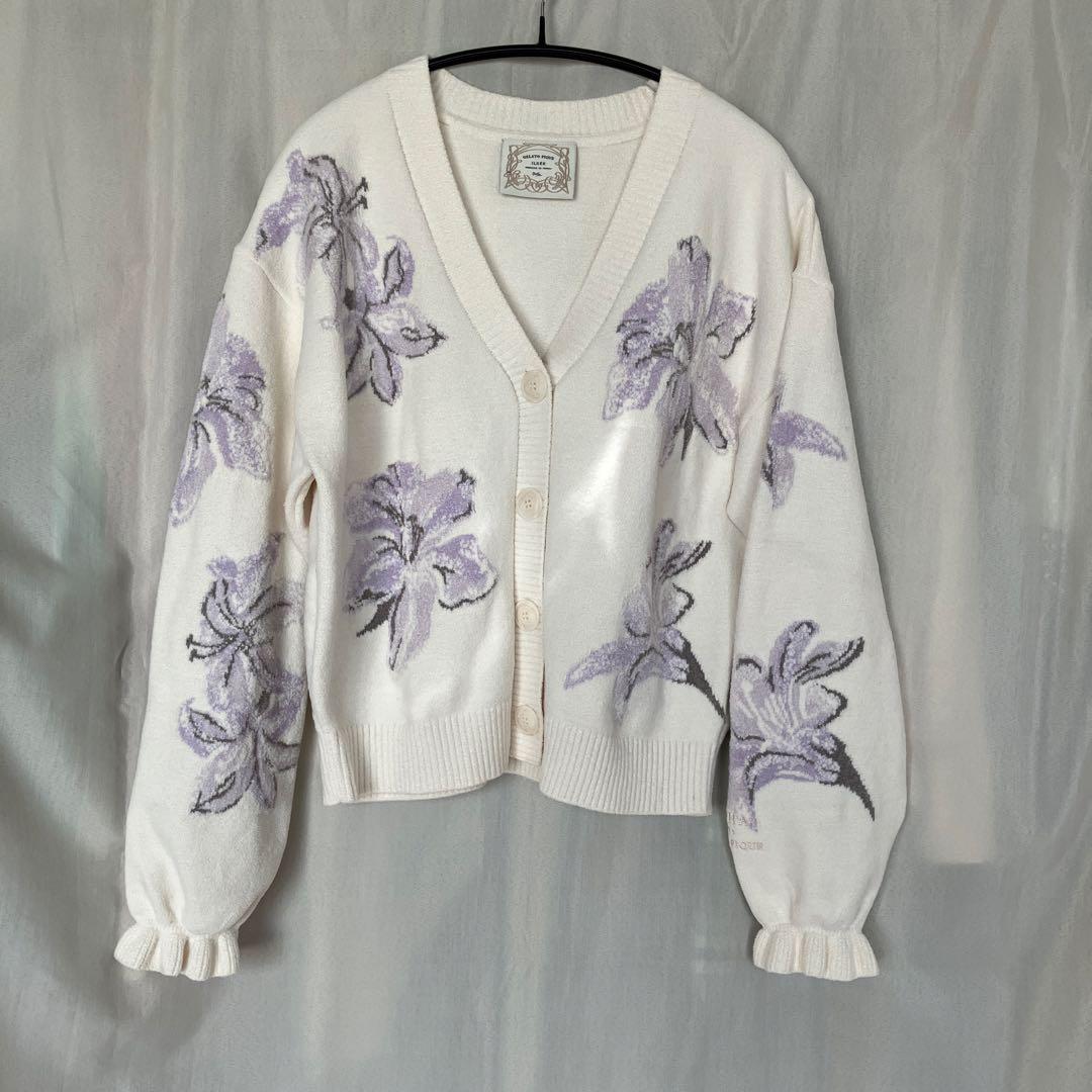 【ジェラピケ】MUCHA リリージャガード　カーディガン