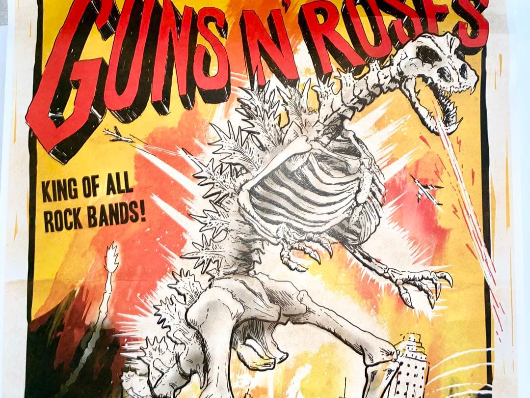 GUNS N' ROSES 2017 埼玉限定リトグラフ ポスター ナンバー入り - メルカリ