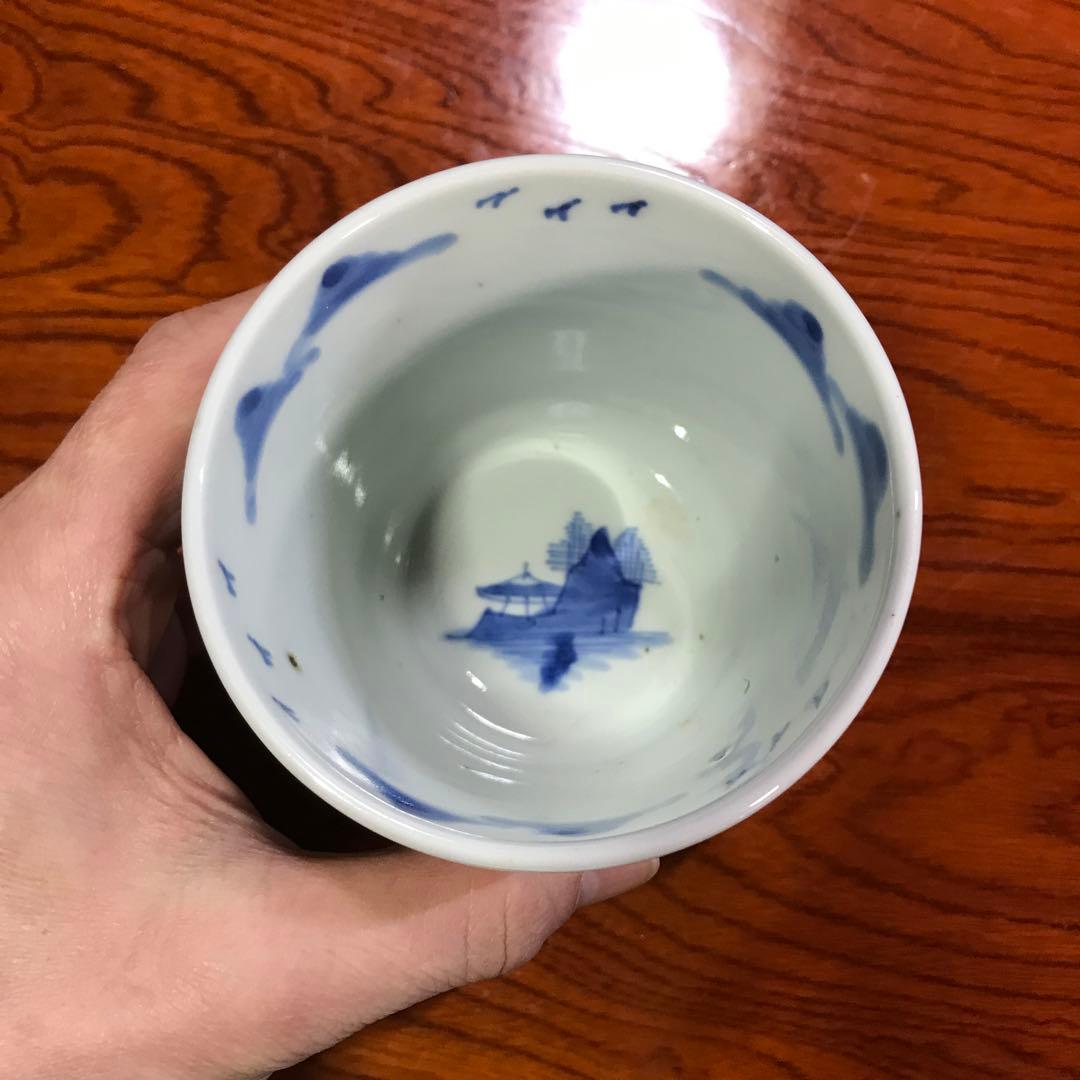 猪口、後期鍋島① 後期鍋島2個 猪口 鍋島焼 湯呑み 後期鍋島2個