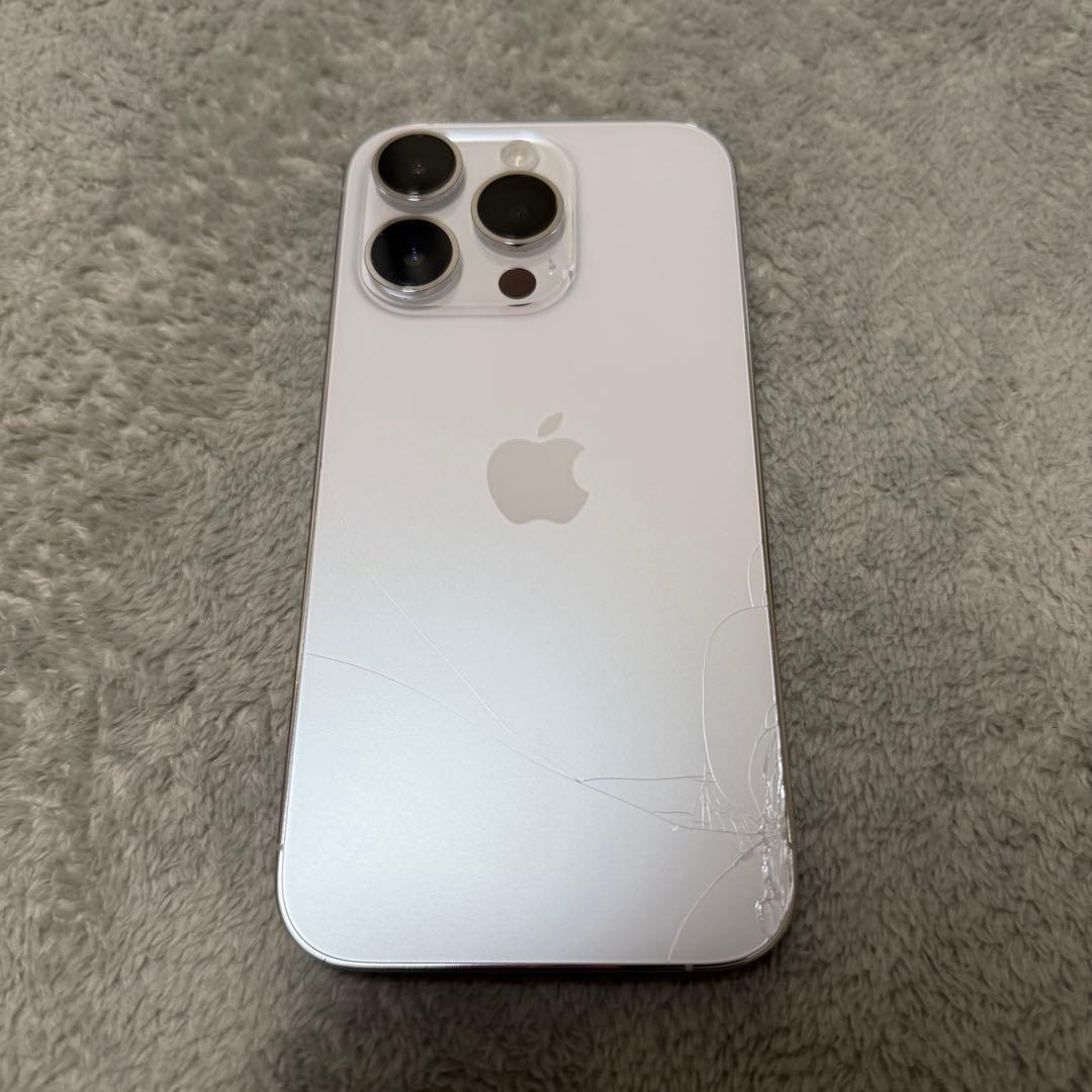 iPhone 14 Pro シルバー 128GB 背面ひびあり｜iPhone14 128GB SIM