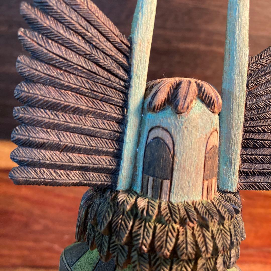 ホピ族 カチナドール Crow Mother 【M. Bilagody作】