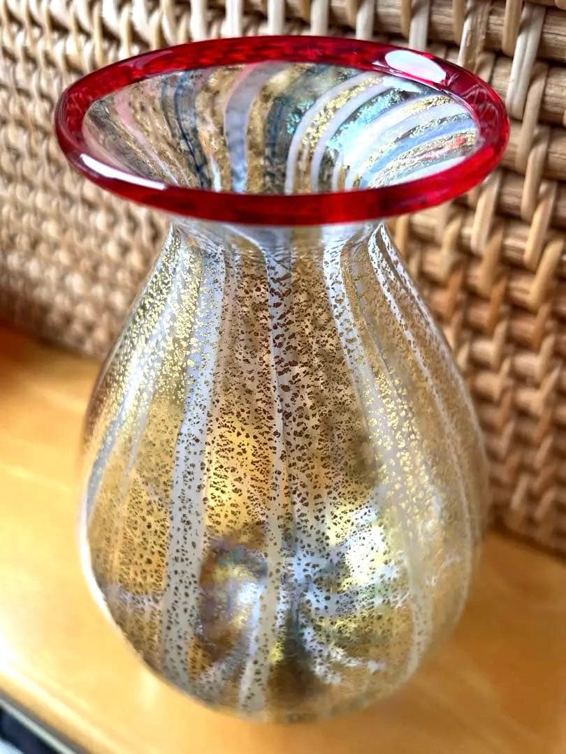 値下げ 希少ベネチアングラス ワイン、日本酒 デカンタ+2グラス セット