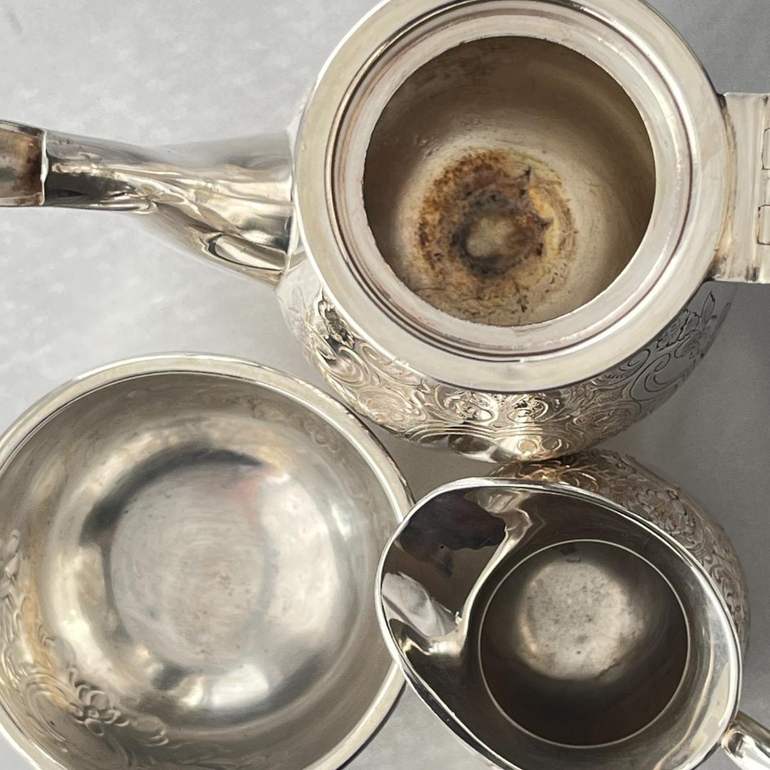 【Barker & Ellis】 コーヒーセット【シルバープレート】バチェラー