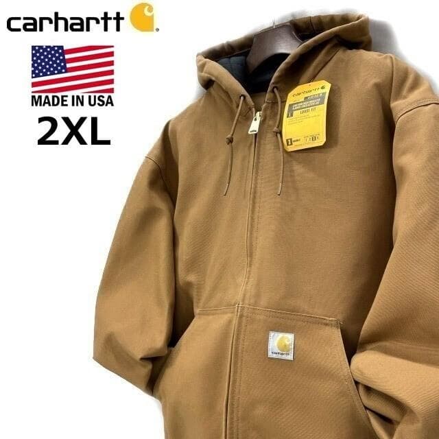 カーハート アクティブジャケット ダックジャケット(2XL)茶 181218