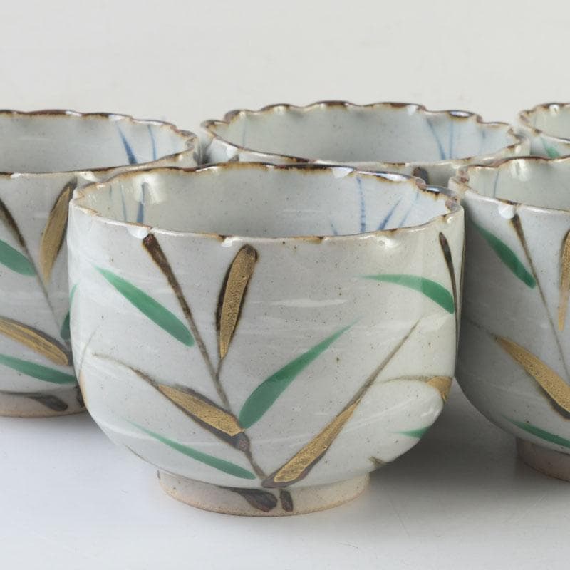 和食器 茶懐石 幸兵衛窯 芦文 小鉢 五客 共箱 N 9373