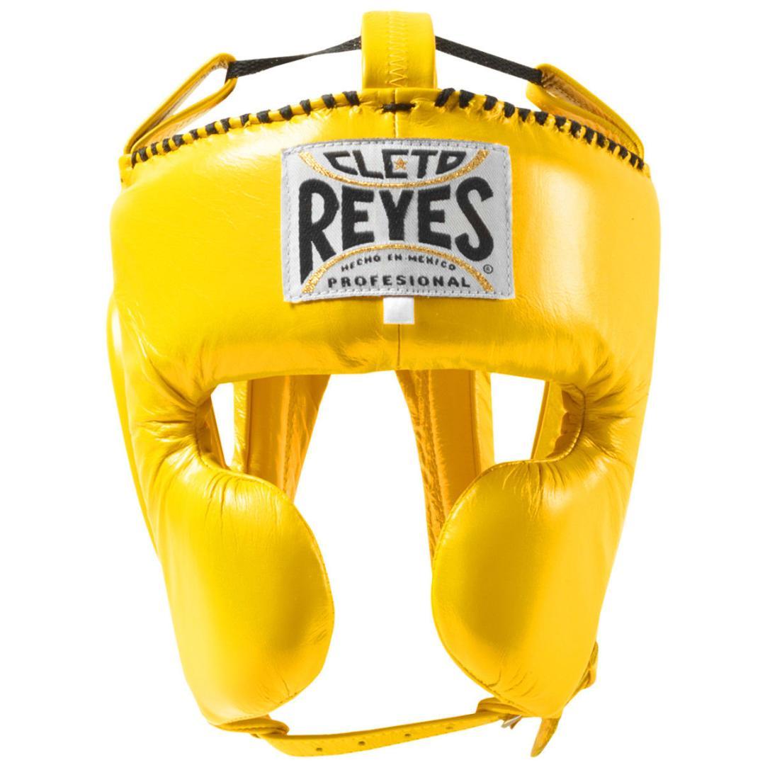 良い REYES・レイジェス ヘッドギア フェースガード イエロー 本革