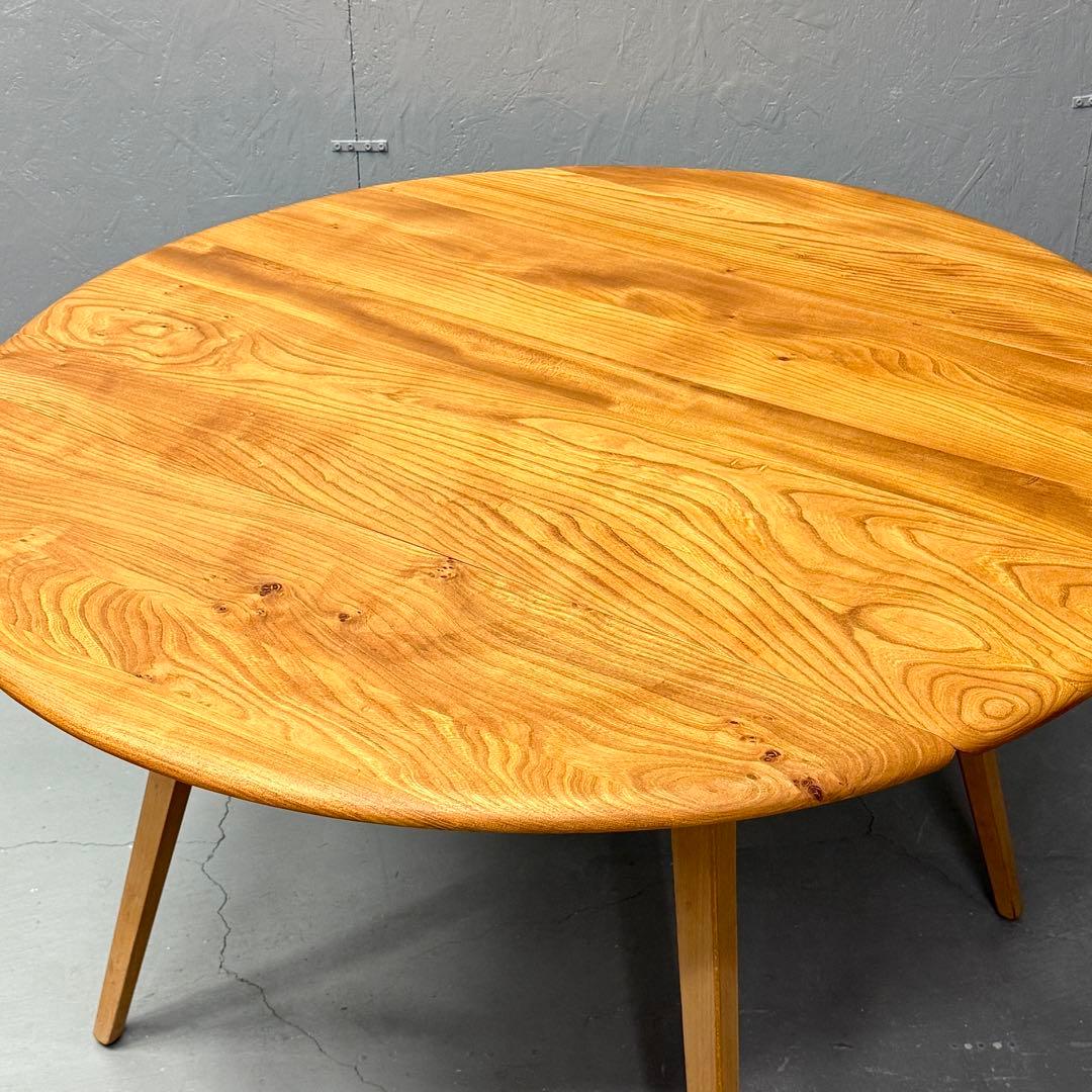 ERCOL(アーコール) /ドロップリーフ ラウンドテーブル (402)