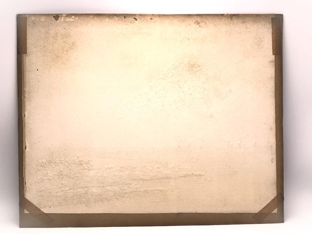 【 山下清 刺繍画 】　富士白砂青松図　蔵出　43×34ｃｍ