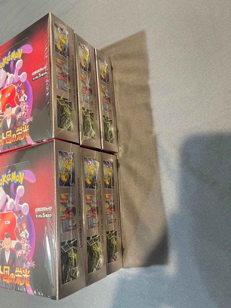 ポケモンカード　ロケット団の栄光　シュリンク付き　6box