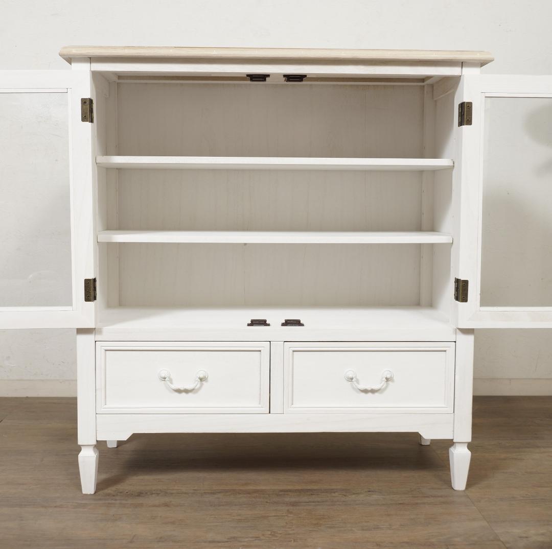 masha様専用 アンティーク調 キャビネット 食器棚 シャビー