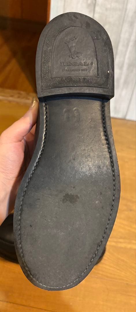 週末価格リーガルシューアンドコーチロリアンシューズ ブラック 25cm