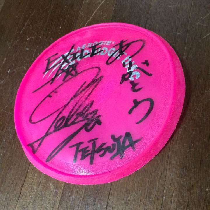 超レア】EXILE 良い TETSUYA 直筆 サイン入りフリスビー