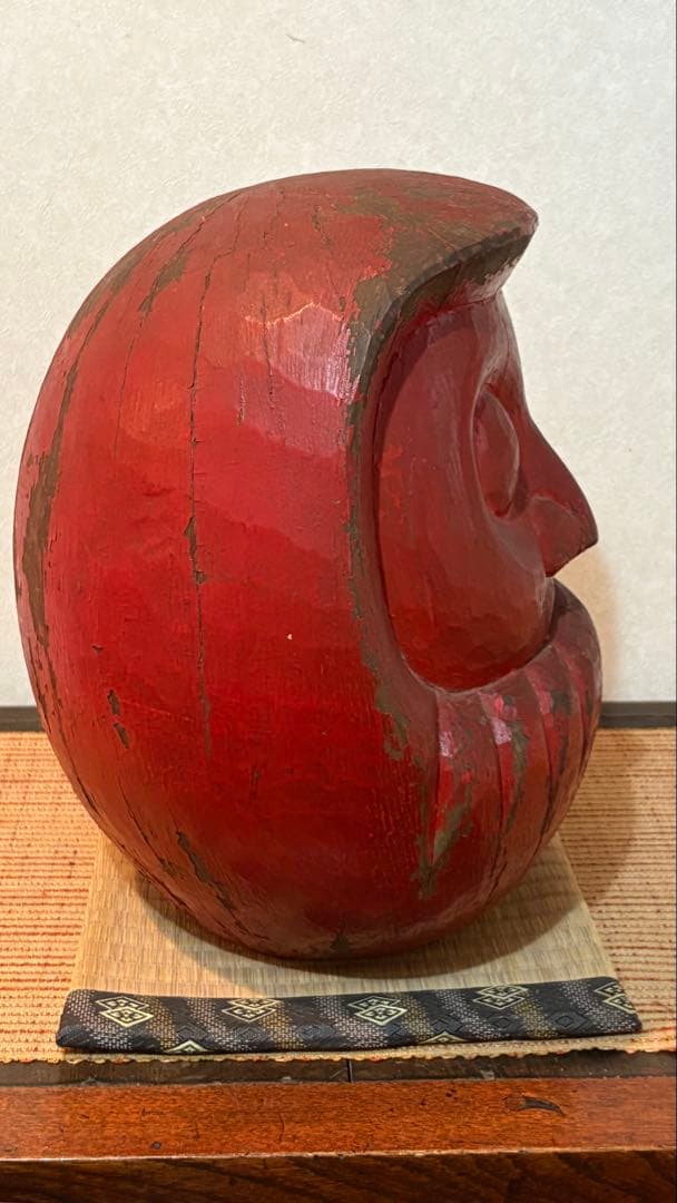 古民具 少林山だるま だるま木型 縁起だるま 骨董 アンティーク