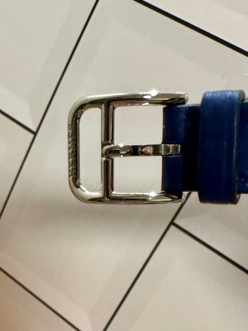 Hermes ブルー・サフィールアトラージュ・ドゥブルトゥールレザー