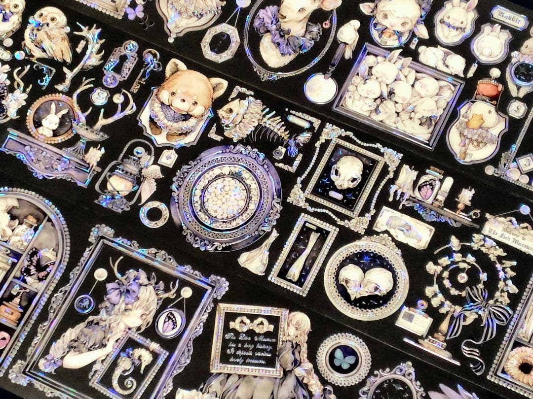 切売 1583☆ 海外 マスキングテープ マステ PET 装飾 花 人物 贝壳光