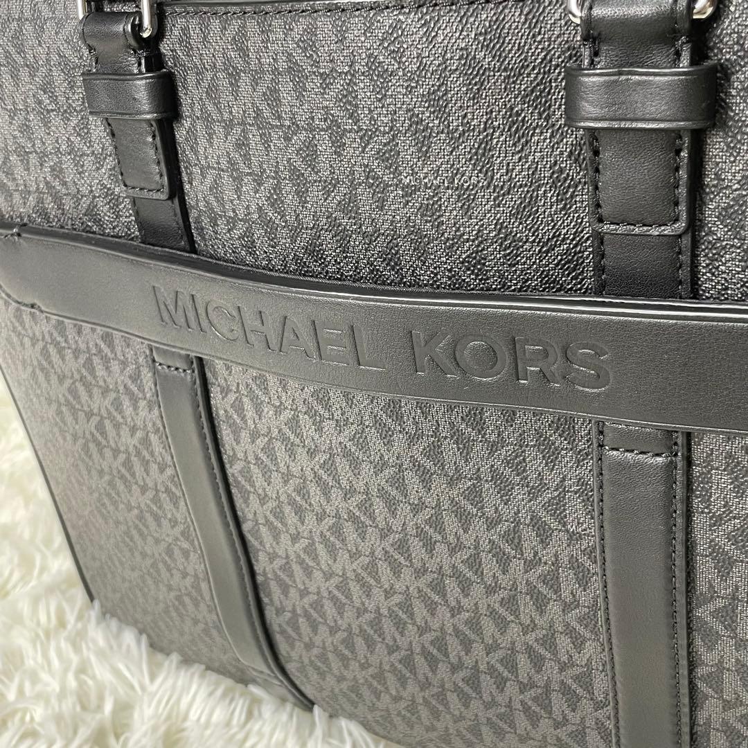 美品 MICHAEL KORS HUDSON コミューター ビジネスバッグ 黒