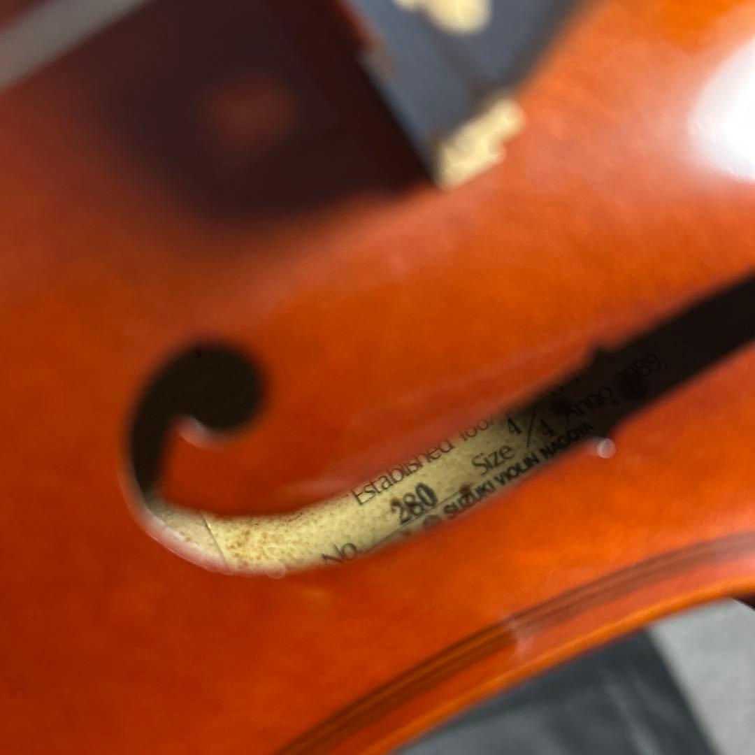 【美品】suzuki バイオリン No. 280 4/4 1989年　ケース付