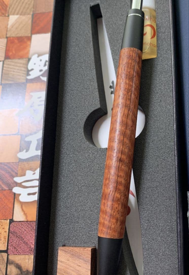 野原工芸　本花梨虎杢　新型　シャープペンシル