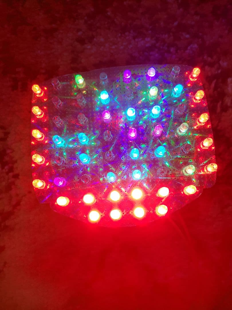 ホーク2 バブ 流れるような led テールランプ レインボー CB400