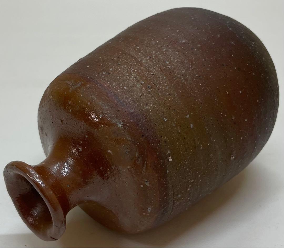 県指定重要無形文化財 金重道明 備前徳利 備前焼 共箱 d517 県