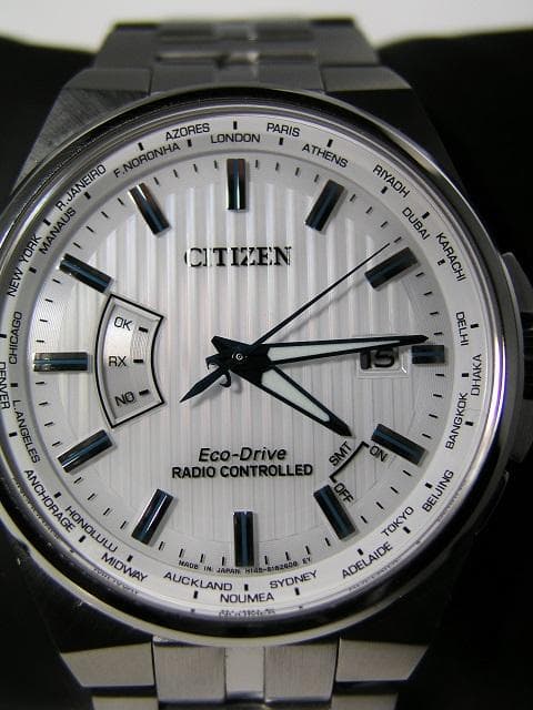 良品動作良_Citizenワールドタイムソーラー電波_ CB0160/H145