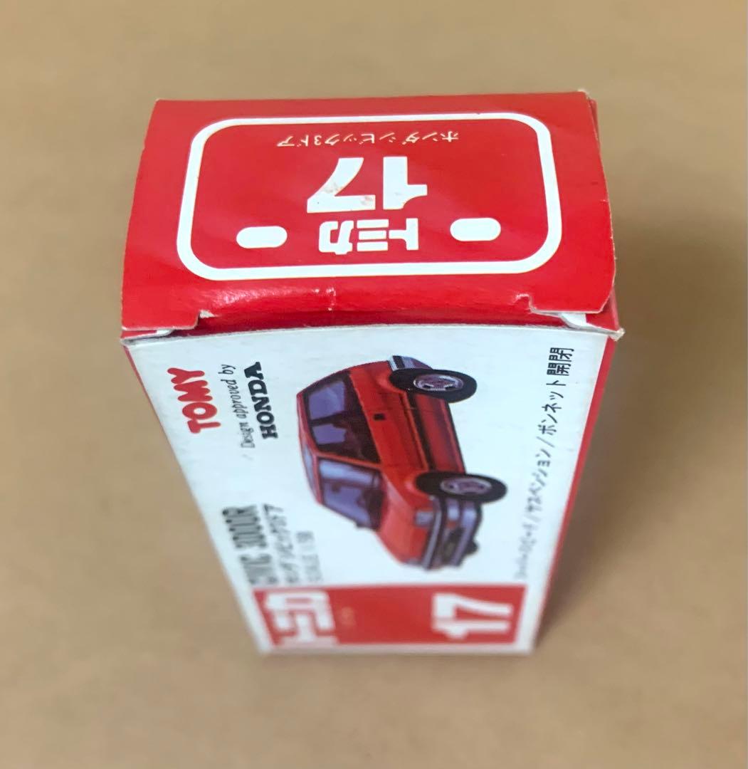 赤箱　トミカ17　JMAC特注　ホンダ シビック3ドア　日本製　レッド×銀タンポ