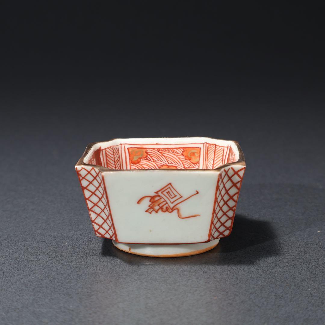 九谷赤絵 隅切 花図猪口5客 骨董 R1476wダC - winetouritalia.com