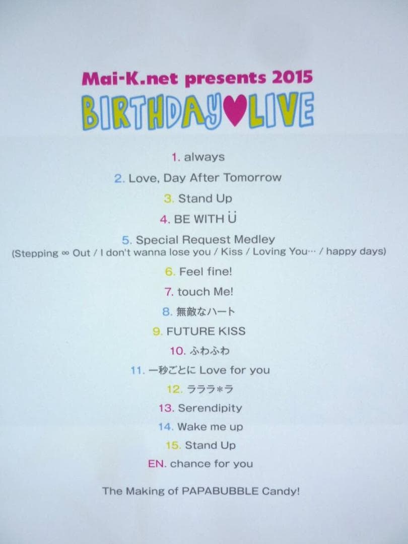 未開封 倉木麻衣 FC限定 BIRTHDAY LIVE 2015 Blu-ray