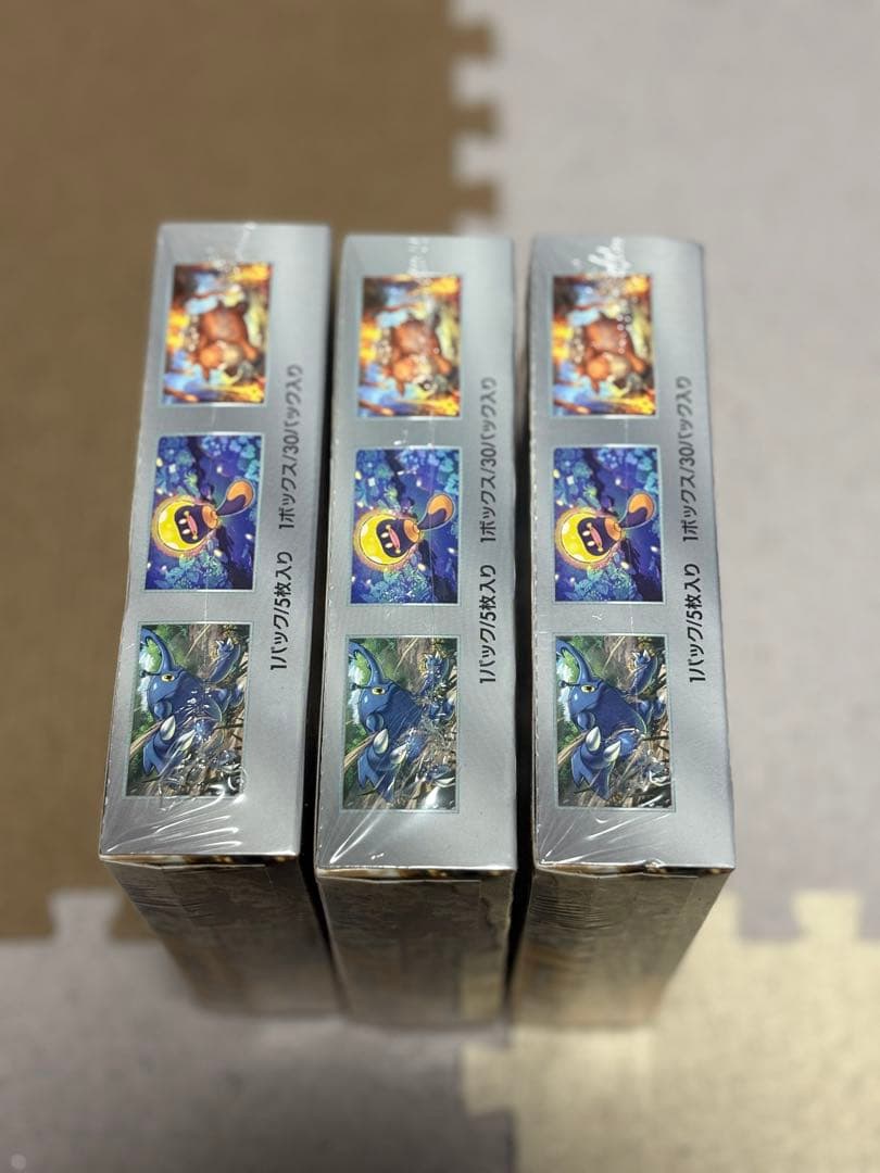 ポケモンカード クレイバースト×3BOX 未開封シュリンク付き