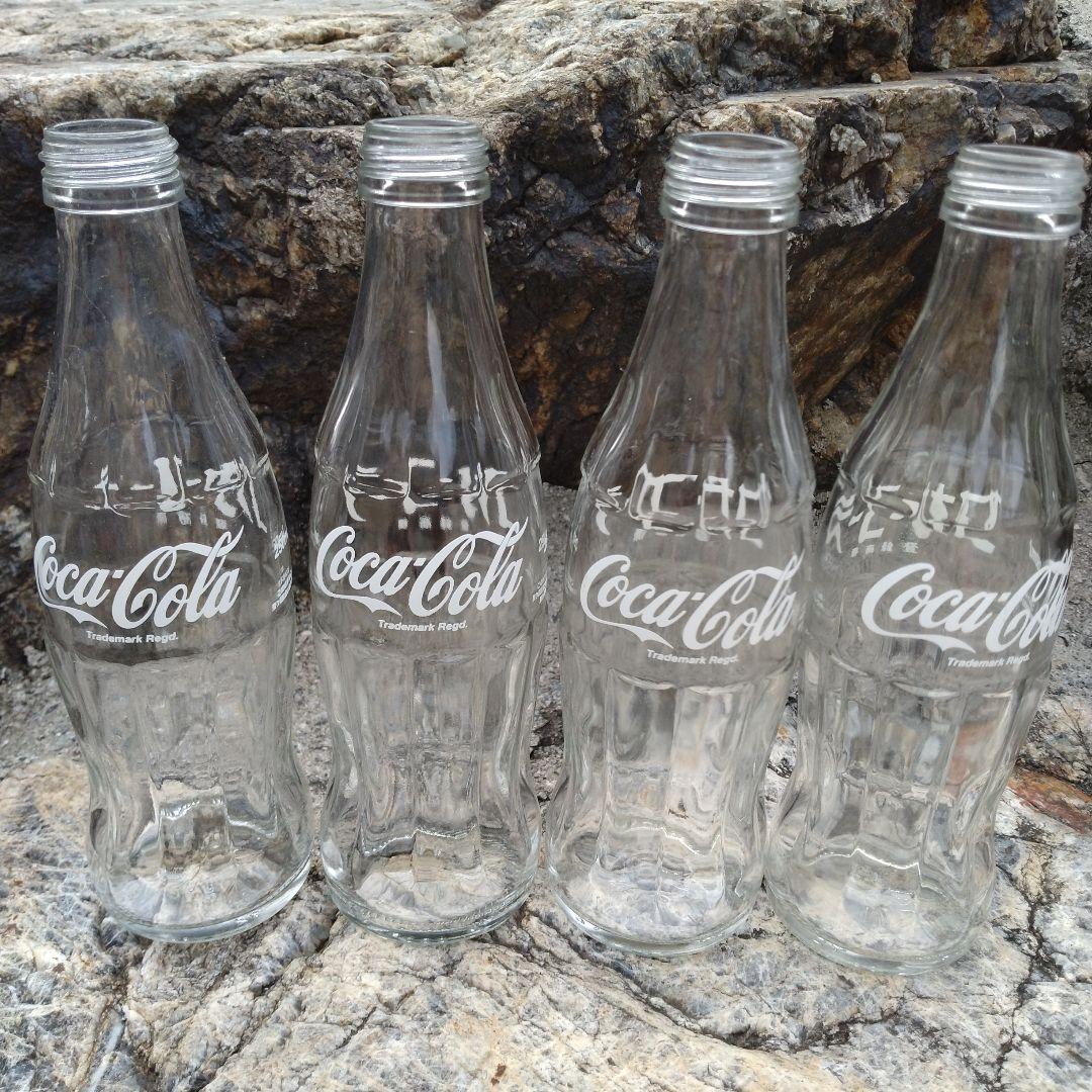 コカ・コーラ瓶・スクリューキャップ 4本セット - メルカリ