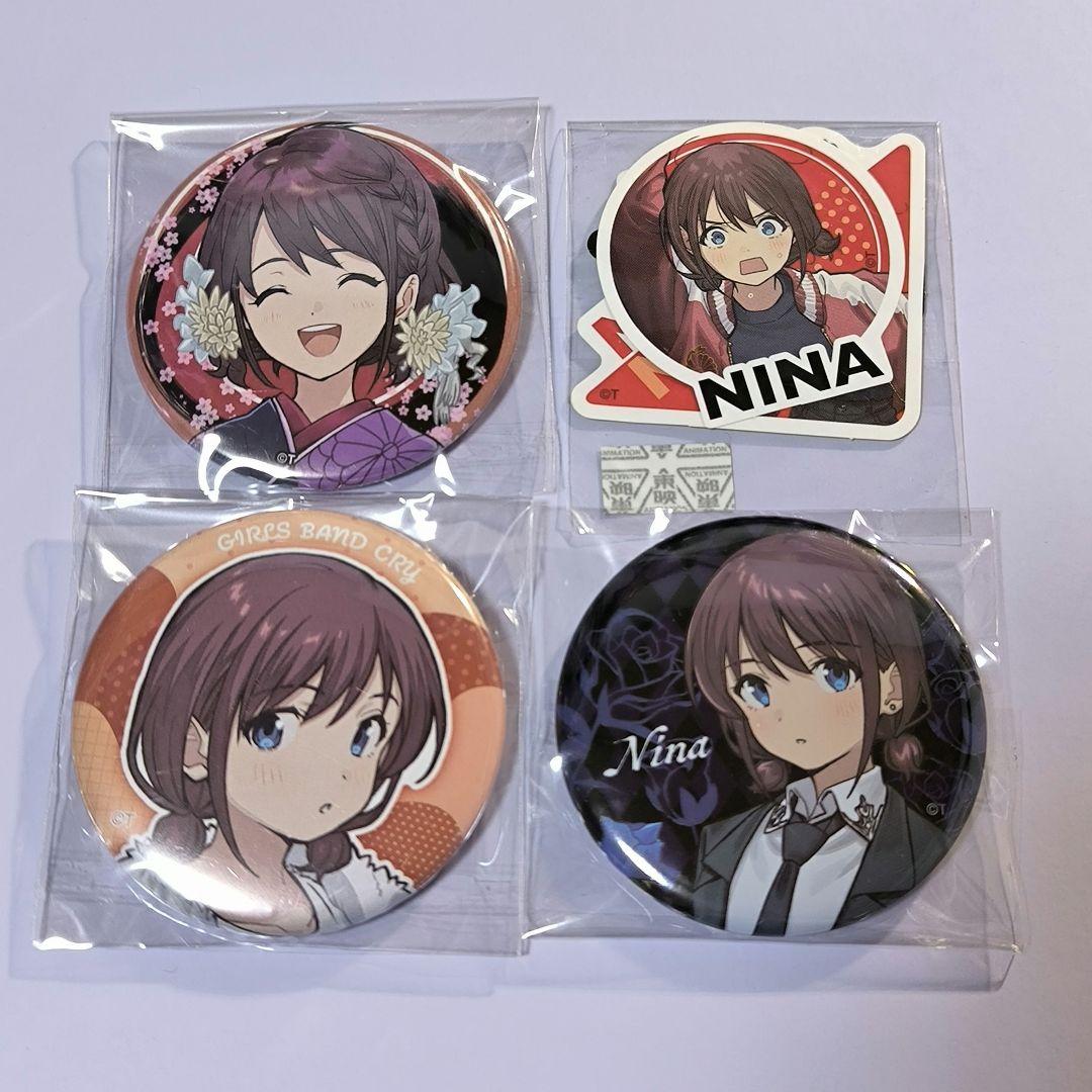 ガールズバンドクライ 井芹仁菜 缶バッジ、ステッカーセット - メルカリ
