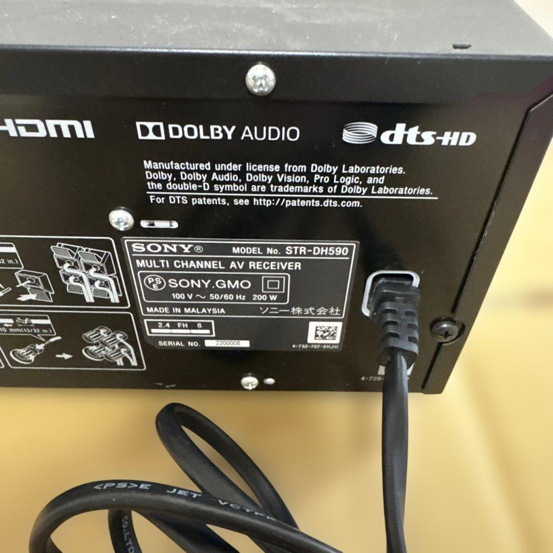 SONY STR-DH590 マルチチャンネル AVアンプ