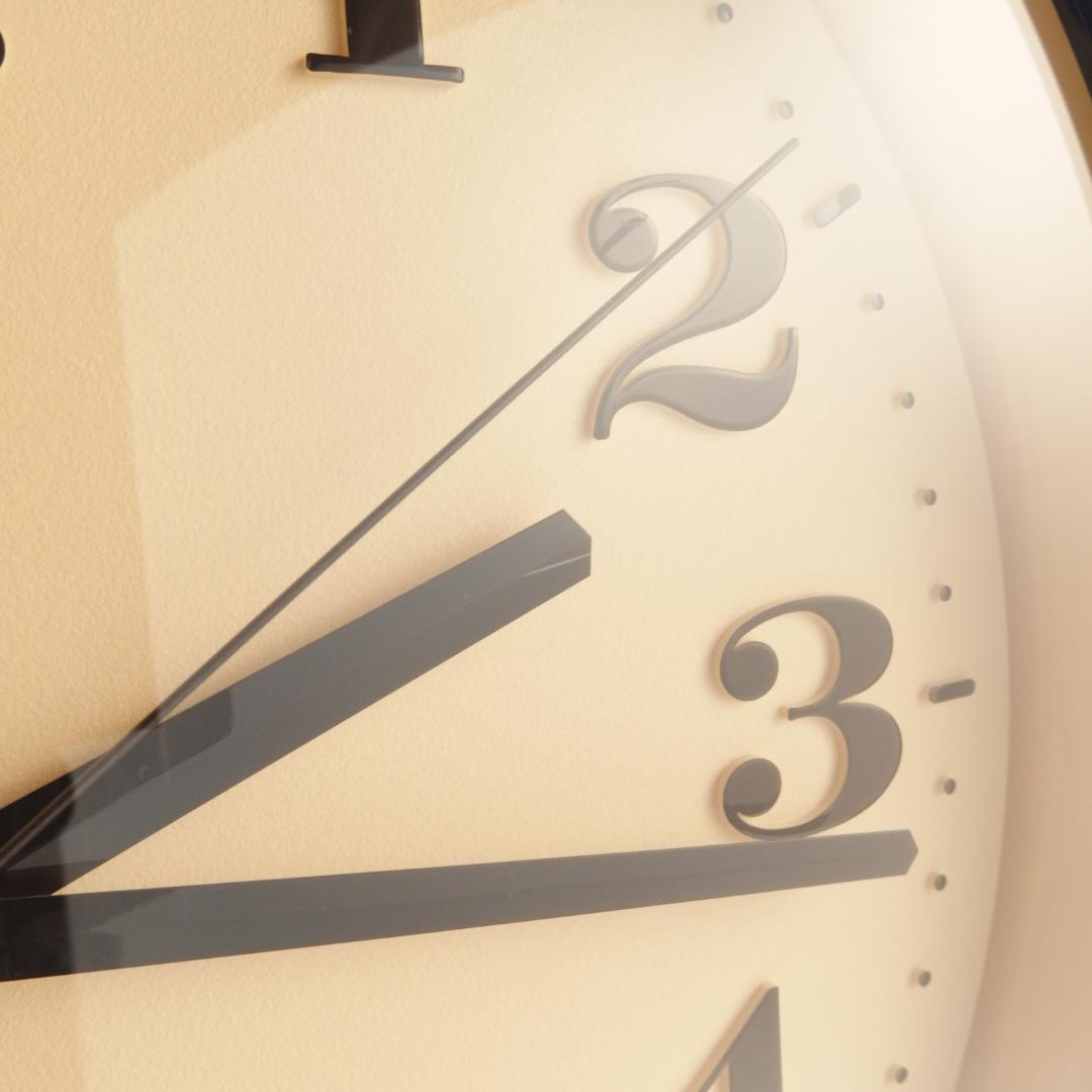 SEIKO ネイビー色の掛時計 渡辺力 70s