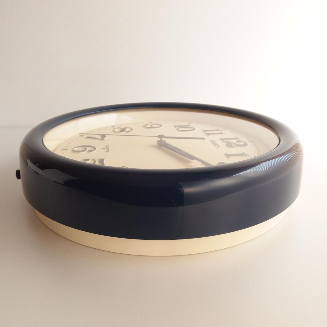 SEIKO ネイビー色の掛時計 渡辺力 70s
