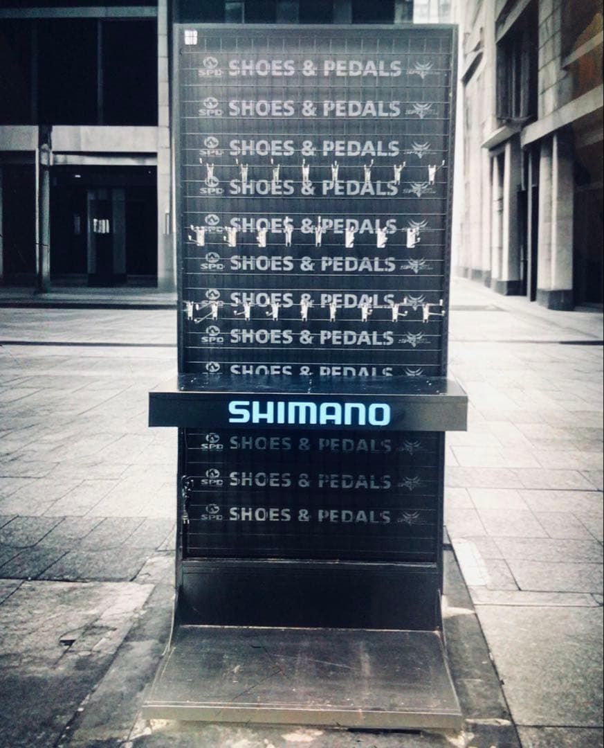 販促非売品 SHIMANO 電飾つき ネットラック 棚什器 ディスプレイ