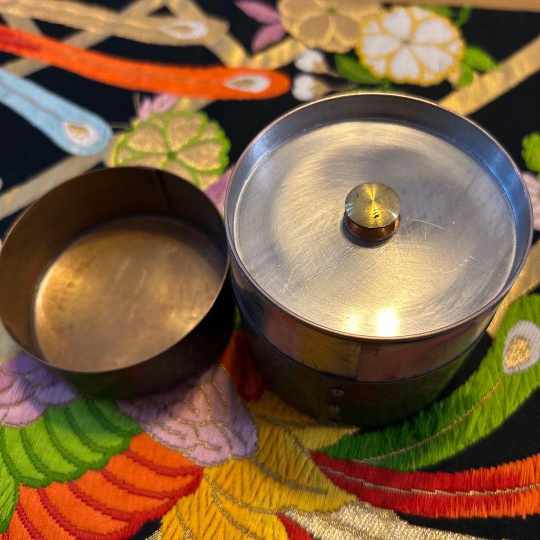 芳燕堂 茶筒 鎚起銅器 燕産