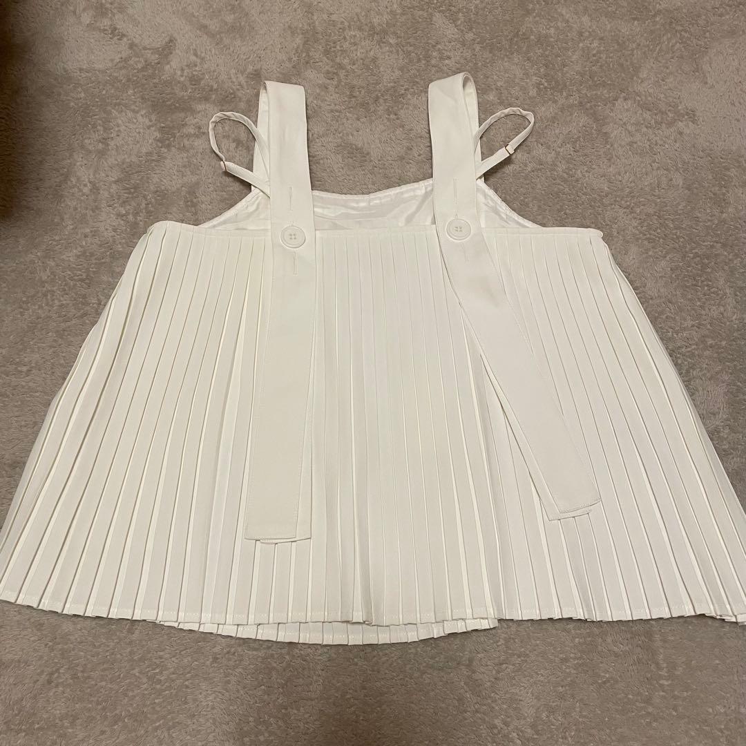 トップス UNOF PLEATS TANK TOP