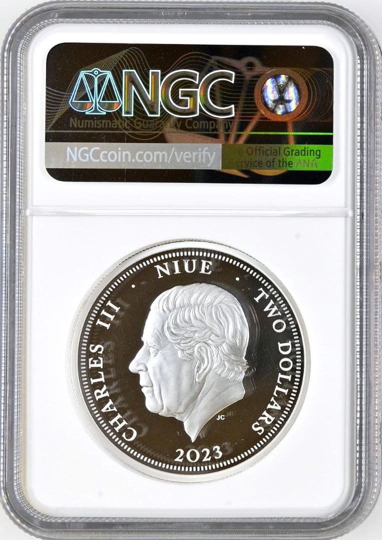 2023年 BNTA 2オンス プルーフ銀貨 NGC PF70 ウナとライオン - メルカリ