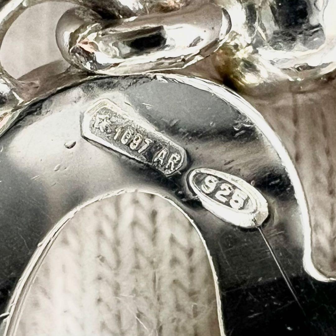 GUCCI グッチ ハート ボールチェーン リング 指輪 10号 シルバー