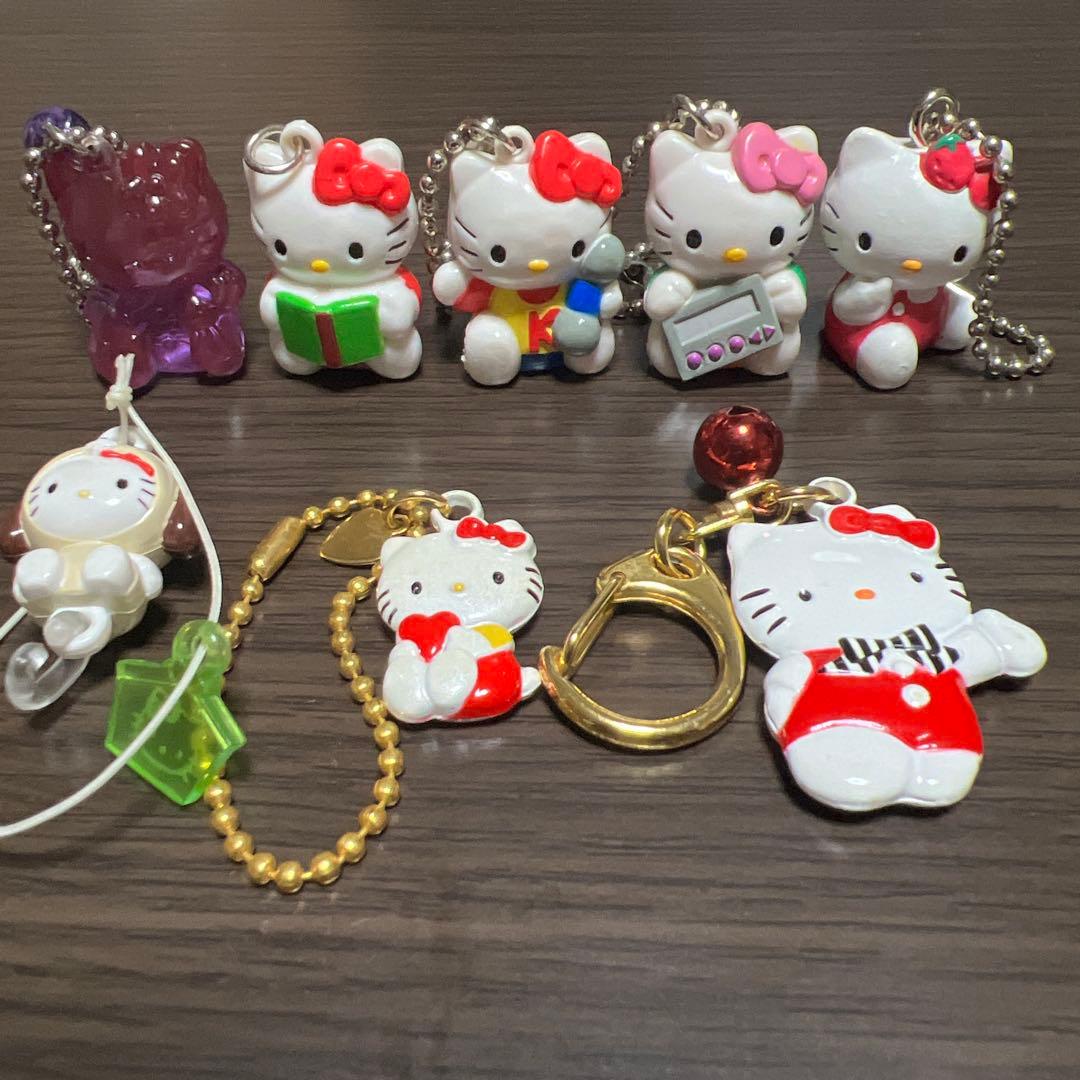 平成レトロ 当時もの ハローキティ キーホルダー 16個セット