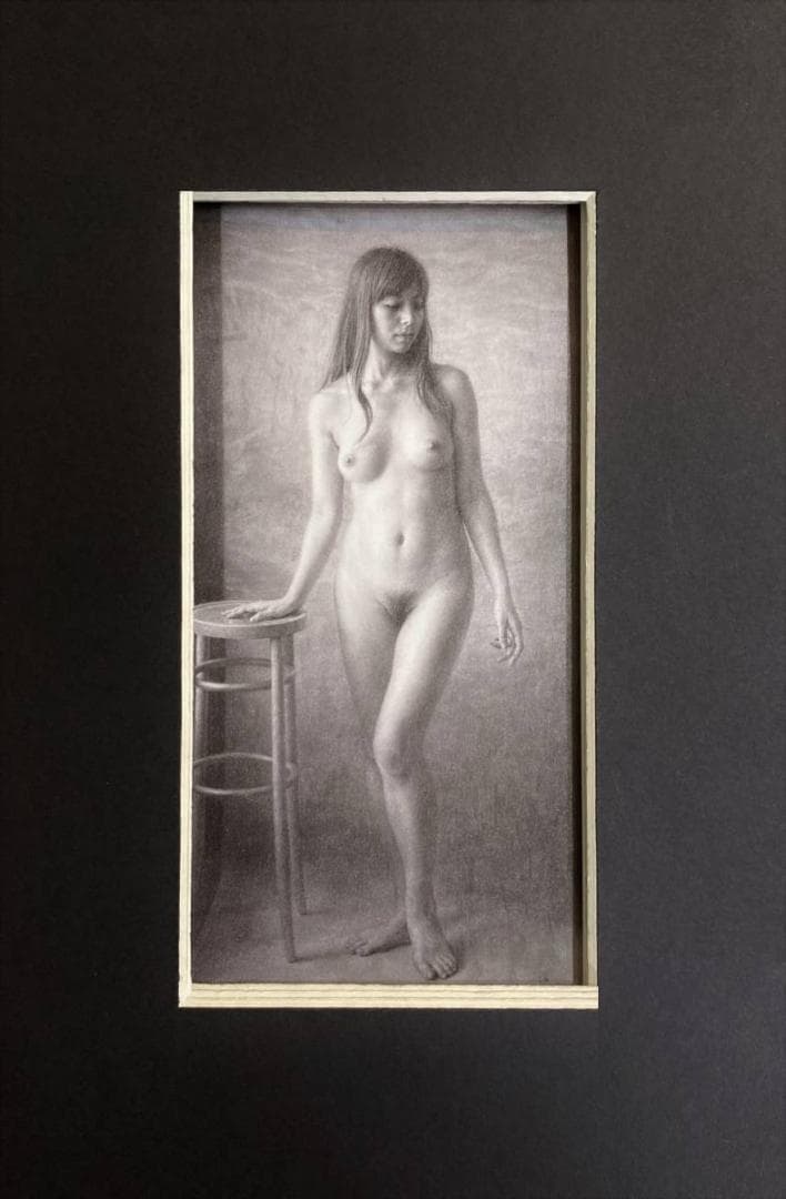 島村信之、【コントラポスト　I】、希少な額装用画集より、厳選、新品額装