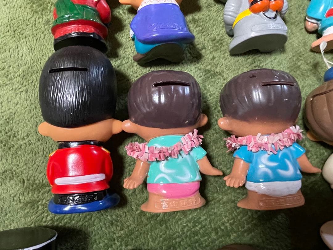 富士銀行　ぼくちゃん　ソフビ貯金箱　14体