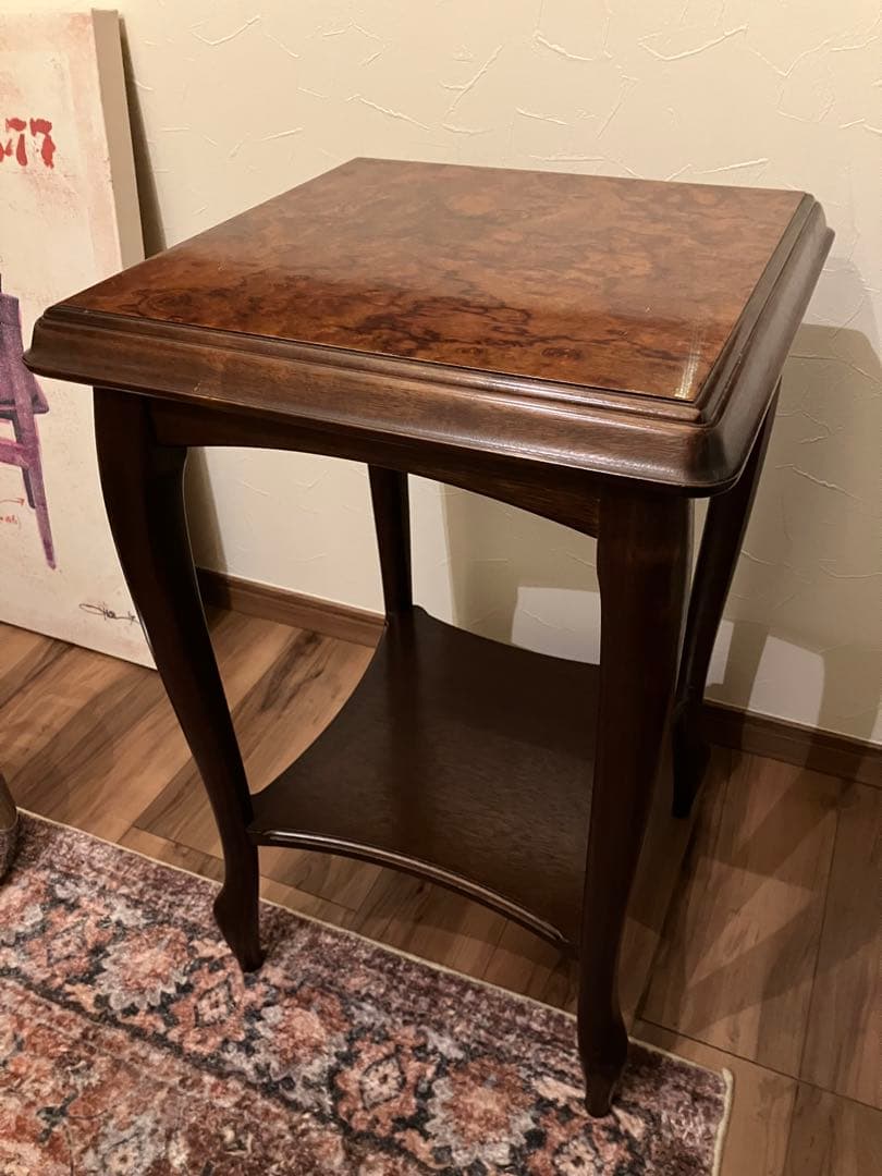 MARUNI マルニ木工 ベルサイユシリーズ サイドテーブル 花台 猫脚 電話台