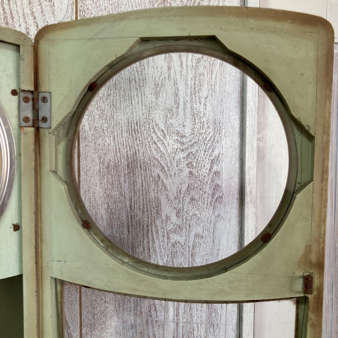 セイコー社 木製掛け時計 ガラスカバー付き　ビンテージ中古品　昭和30年代製