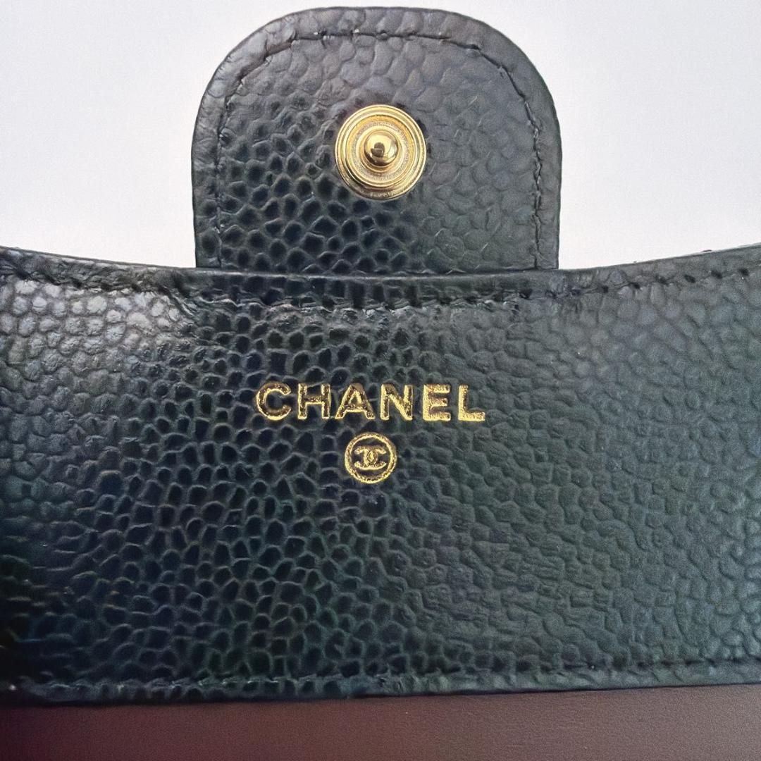 【yukari】シャネル ココマーク マトラッセ 三つ折り財布 コンパク