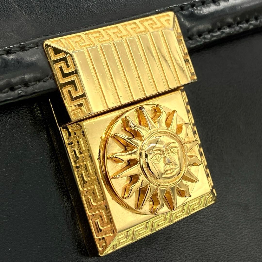 【GIANNI VERSACE】 バニティ　パーティーバッグ　ゴールド金具