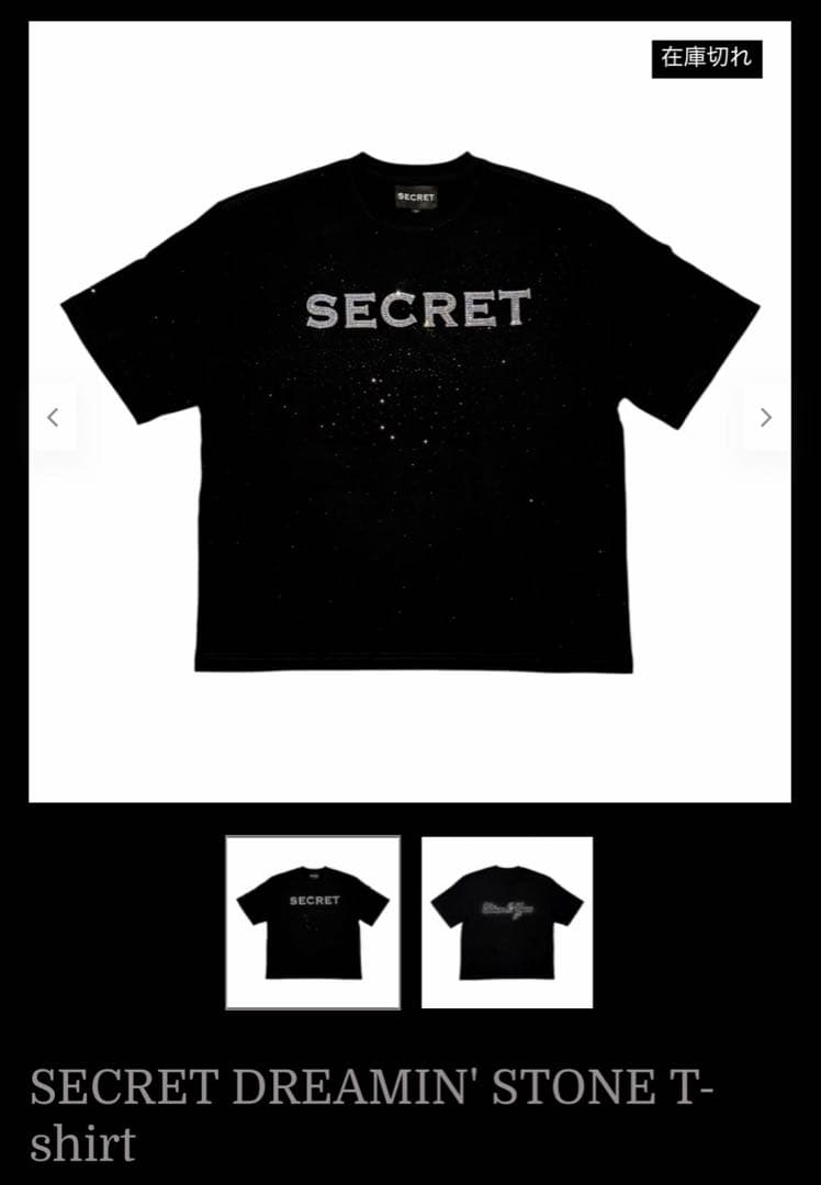 入手困難 Yvng Patra着用 SECRET STONE T shirt LA購入 限定ライン